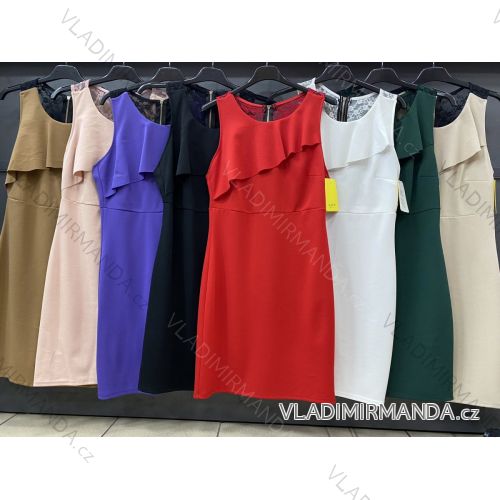 Šaty letní bez rukávu dámské (S/M ONE SIZE) ITALSKÁ MÓDA IMWOP22OP0324
