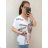 Damen-Kurzarmtunika (uni m / l) ITALIAN FASHION IMBS20015