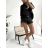 Leinenhemd 3/4 Ärmel Damen Ärmel (S / M / L ONE SIZE) ITALIAN FASHION IMWA222454