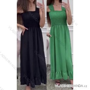 Langes Sommerkleid für Damen mit Trägern (S / M ONE SIZE) ITALIAN FASHION IMWB222455