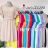 Kurzärmliges Sommerkleid aus Chiffon für Damen (S / M ONE SIZE) ITALIAN FASHION IMWC222498