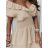 Kurzarm-Sommerkleid für Damen (S / M ONE SIZE) ITALIAN FASHION IMWB222456