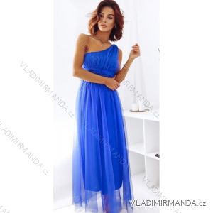 Šaty dlouhé bez rukávu dámské (S/M ONE SIZE) ITALSKÁ MÓDA IMWK222523