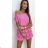 Kurzarm-Sommerkleid für Damen (S / M ONE SIZE) ITALIAN FASHION IMWG222555