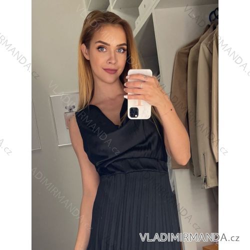 Ärmellose Tunika Frauen (uni sm) ITALIAN FASHION IMM20U557