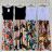 Sommerlanges Kleid mit Trägern Frauen (S / M ONE SIZE) ITALIENISCHE MODE IMD21616