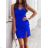 Mini-Sommerkleid für Damen mit Trägern (S/M/L Einheitsgröße) ITALIAN FASHION IMD22376/DR gelb