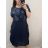 Kleid Oversize Kurzarm Damen (4XL/5XL ONE SIZE) ITALSKÁ MÓDA IM422026