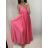 Langes trägerloses Sommerkleid für Damen aus Satin (S/M EINHEITSGRÖSSE) ITALIAN FASHION IMM22360 weiß