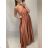Langes trägerloses Sommerkleid für Damen aus Satin (S/M EINHEITSGRÖSSE) ITALIAN FASHION IMM22360 weiß