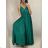 Langes trägerloses Sommerkleid für Damen aus Satin (S/M EINHEITSGRÖSSE) ITALIAN FASHION IMM22360 weiß