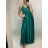 Langes trägerloses Sommerkleid für Damen aus Satin (S/M EINHEITSGRÖSSE) ITALIAN FASHION IMM22360 weiß