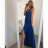 Langes trägerloses Sommerkleid für Damen aus Satin (S/M EINHEITSGRÖSSE) ITALIAN FASHION IMM22360 weiß