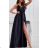 Langes trägerloses Sommerkleid für Damen aus Satin (S/M EINHEITSGRÖSSE) ITALIAN FASHION IMM22360 weiß