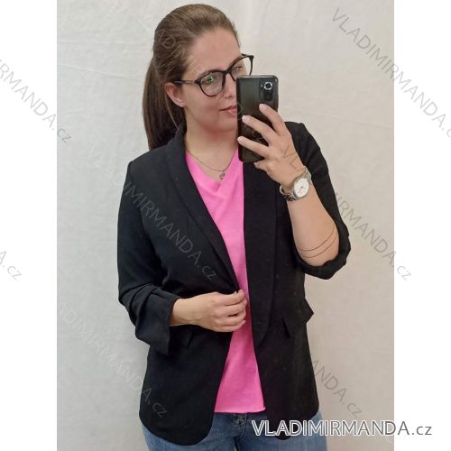 Kleid mit Knöpfen und geknöpften Damen (uni s-m) ITALIAN FASHION IM2203948 XL Schwarz