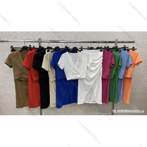 Set aus Sommertop und Hose für Damen (S / M ONE SIZE) ITALIAN FASHION IMWK222192