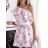 Sommer Chiffon Sommerkleid für Damen (S/M ONE SIZE) ITALIAN FASHION IMWG222553