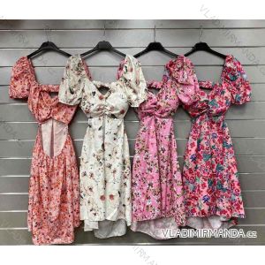 Sommer Chiffon Sommerkleid für Damen (S/M ONE SIZE) ITALIAN FASHION IMWG222553