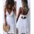 Sommer Chiffon Sommerkleid für Damen (S/M ONE SIZE) ITALIAN FASHION IMWG222553