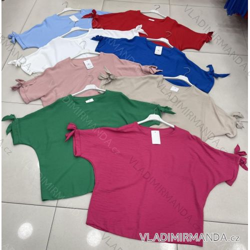 Hemdbluse 3/4 Ärmel (UNI XL-3XL) ITALIENISCHE MODA IM420486