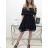 Carmen Chiffon-Sommerkleid (S / M ONE SIZE) ITALIAN FASHION IMWA222610