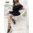 Carmen Chiffon-Sommerkleid (S / M ONE SIZE) ITALIAN FASHION IMWA222610
