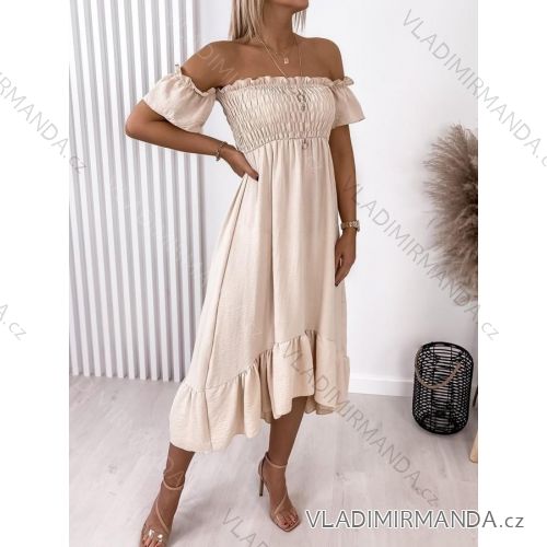 Langes Sommerkleid für Damen Carmen (S / M ONE SIZE) ITALIAN FASHION IMWD222612