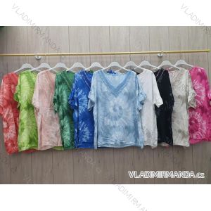 Tunika krátký rukáv dámská (S/M ONE SIZE) ITALSKÁ MÓDA IMWL222654