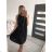 Sommerkleid mit ärmelloser Handtasche Damen (S / M ONE SIZE) ITALIAN FASHION IM422601 S/M schwarz
