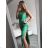 Kleid übergroße Kurzarm Damen (UNI S-L) ITALIAN FASHION IMD20187