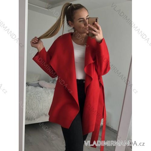 Damen Frühlingsmantel (uni s-l) ITALIAN FASHION IMH20085 hellrosa S / M eine Größe