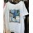 Kurzarm-T-Shirt für Damen (UNI S-M) ITALIAN FASHION IMM20308