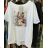 Kurzarm-T-Shirt für Damen (UNI S-M) ITALIAN FASHION IMM20308
