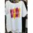 Kurzarm-T-Shirt für Damen (UNI S-M) ITALIAN FASHION IMM20308