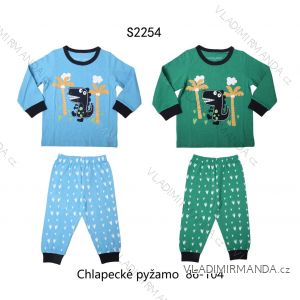 Kinder langer Schlafanzug für Jungen (86-104) WOLF S2254
