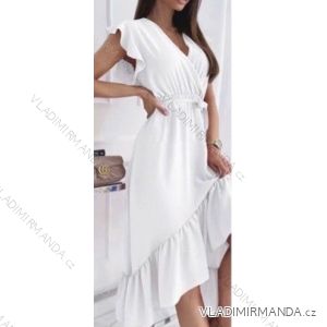 Langes Chiffon-Sommerkleid für Damen (S / M ONE SIZE) ITALIAN FASHION IMWB222509