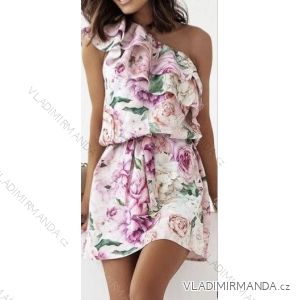 Šaty letní bez rukávu dámské (S/M ONE SIZE) ITALSKÁ MÓDA IMWB22045