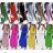 Langes ausgestelltes Damenkleid Carmen Shoulders (S / M ONE SIZE) ITALIAN FASHION IMWA221622