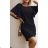 Kurzärmliges Sommerkleid für Damen (S / M ONE SIZE) ITALIAN FASHION IMWB22017