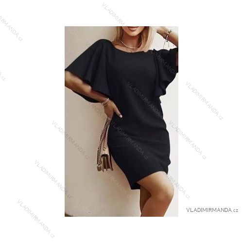Kurzärmliges Sommerkleid für Damen (S / M ONE SIZE) ITALIAN FASHION IMWB22017
