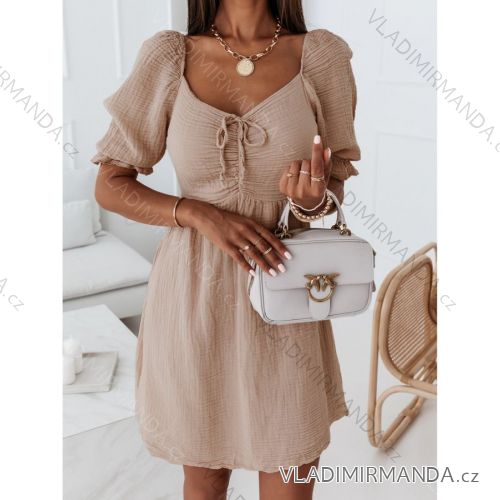 Sommerkleid Langarm geblümte Damen (UNI S / L) ITALIAN FASHION IMK20150