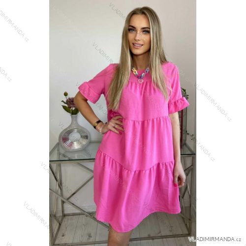 Sommerkleid Langarm geblümte Damen (UNI S / L) ITALIAN FASHION IMK20150