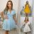 Sommerkleid Langarm geblümte Damen (UNI S / L) ITALIAN FASHION IMK20150