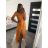 Carmen Sommer Sommer Schulterkleid (UNI S / M) ITALIENISCHE MODE IMM20628 S/M orange