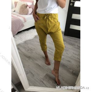 Kalhoty strečové dámské (s/m/l one size) ITALSKÁ MÓDA IM520055