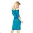 Sommerkleid Damen (uni sl) MODA ITALY IMD20299 S blau