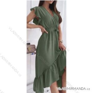 Šaty letní bez rukávu dámské (S/M ONE SIZE) ITALSKÁ MÓDA IMWB22045