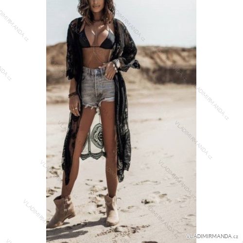 Kleid mit Knöpfen und geknöpften Damen (uni s-m) ITALIAN FASHION IM2203948