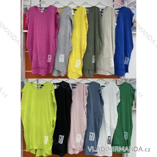 Kleid mit 3/4 Ärmeltasche für Damen (uni sl) ITALIAN Fashion IMWD20527