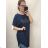 T-Shirt vayage Kurzarm Frauen (uni s / m) ITALIAN FASHIONIM420165 schwarz